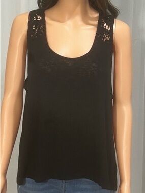 Mossimo Supply Co. Black Lace Tank Top